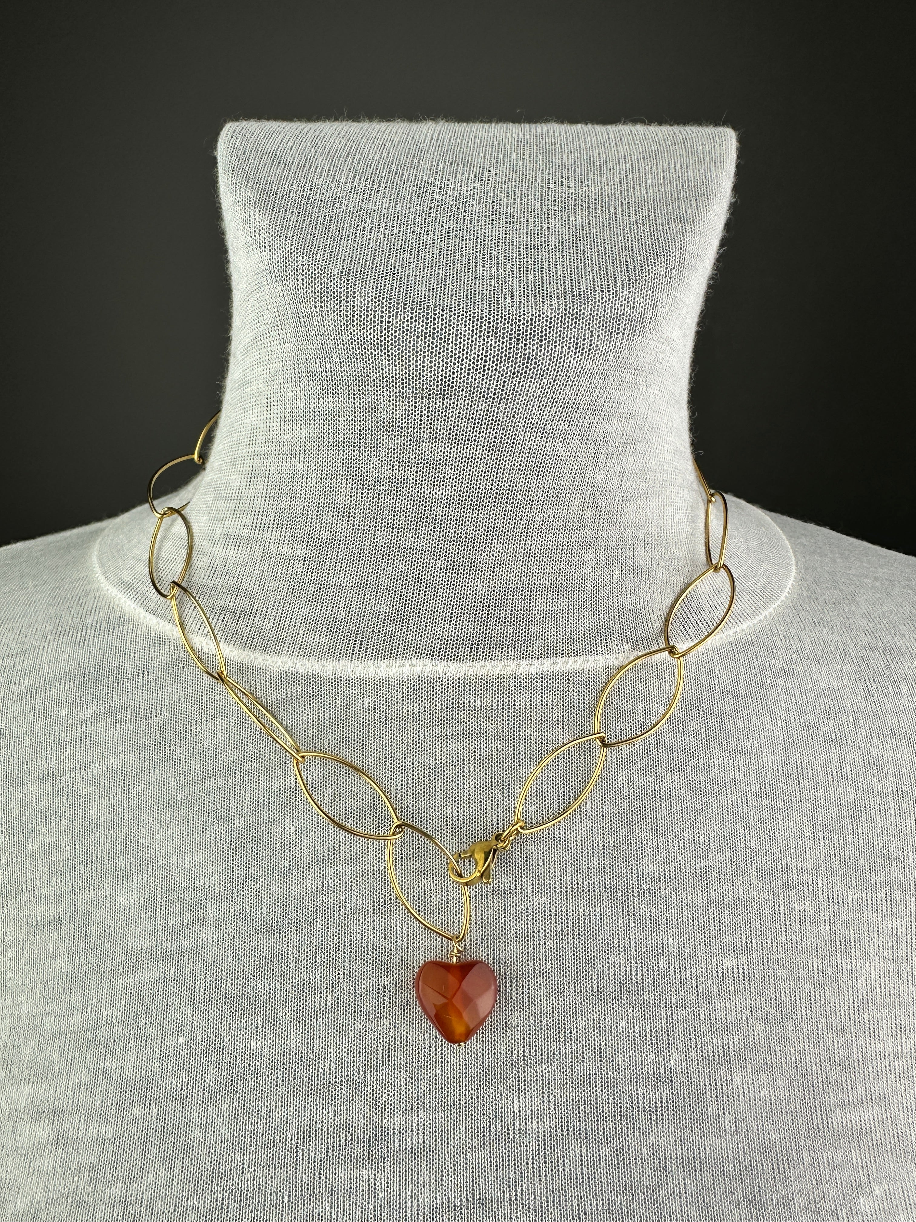 COLLANA CUORE ACCIAIO