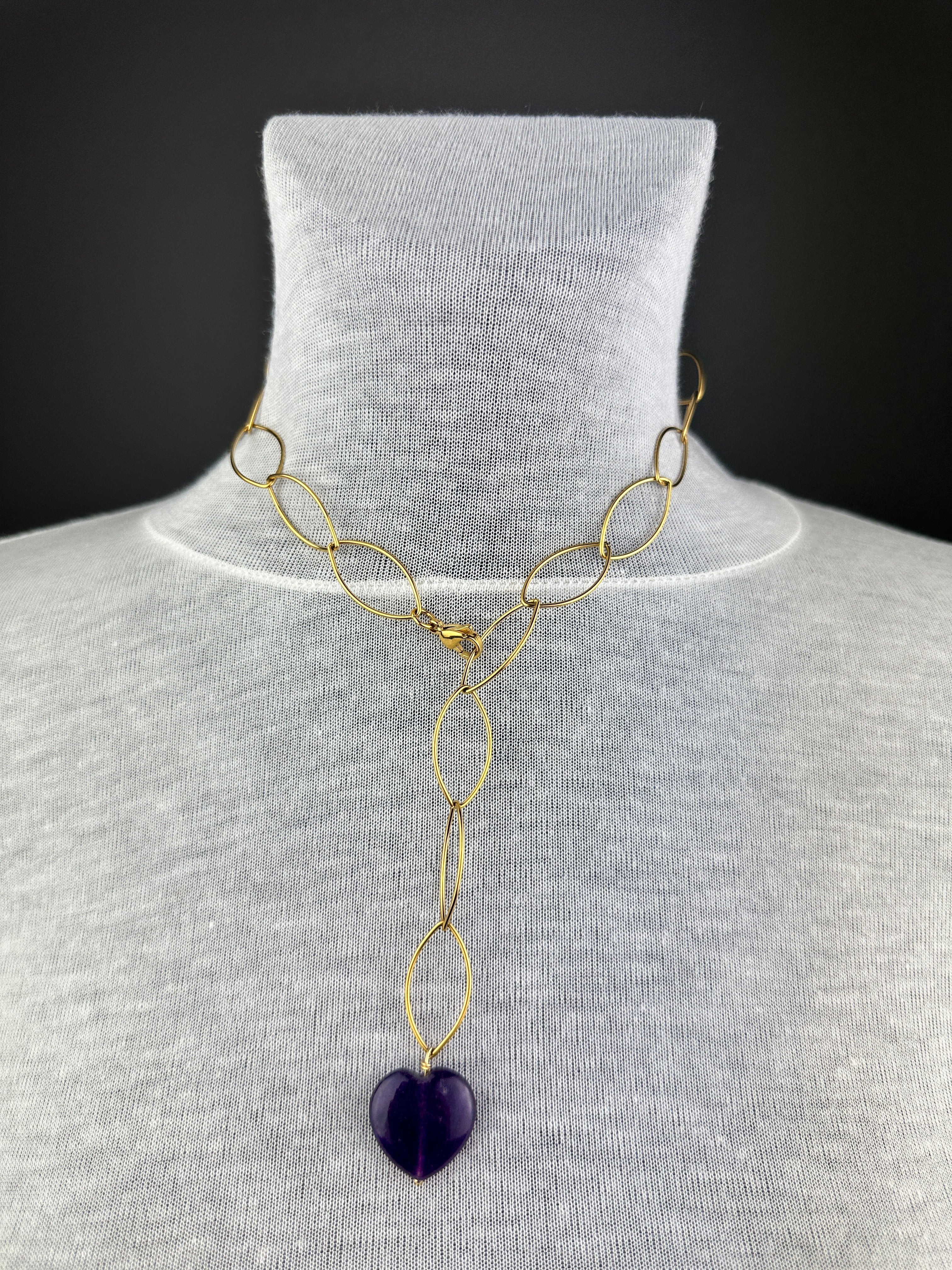 COLLANA CUORE ACCIAIO