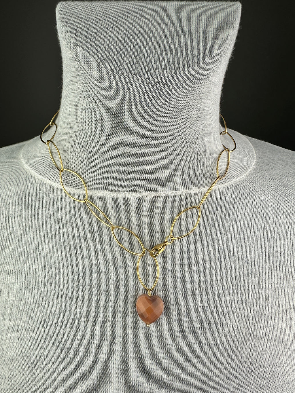COLLANA CUORE ACCIAIO