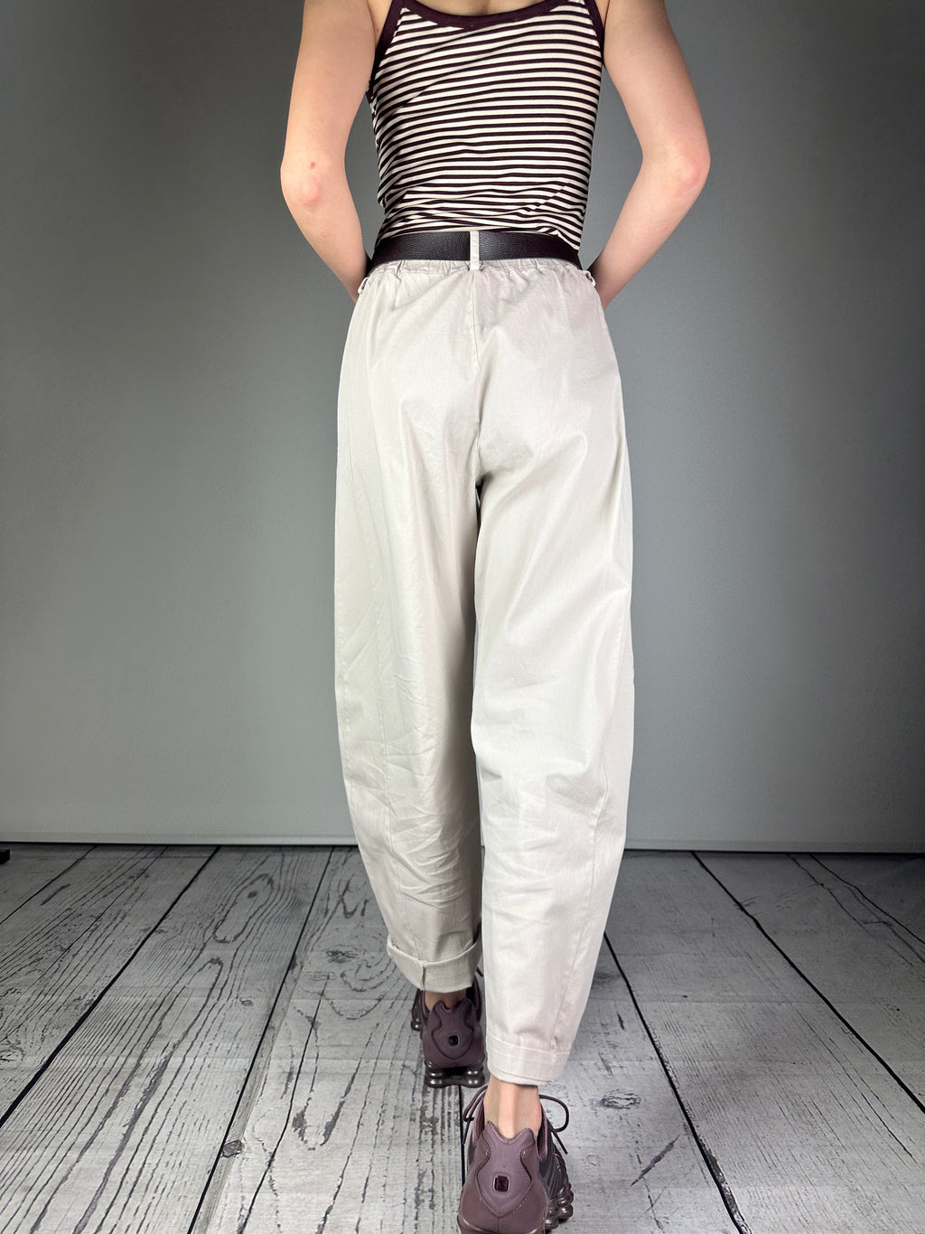 DUDA PANTA MOMFIT GABARDINA
