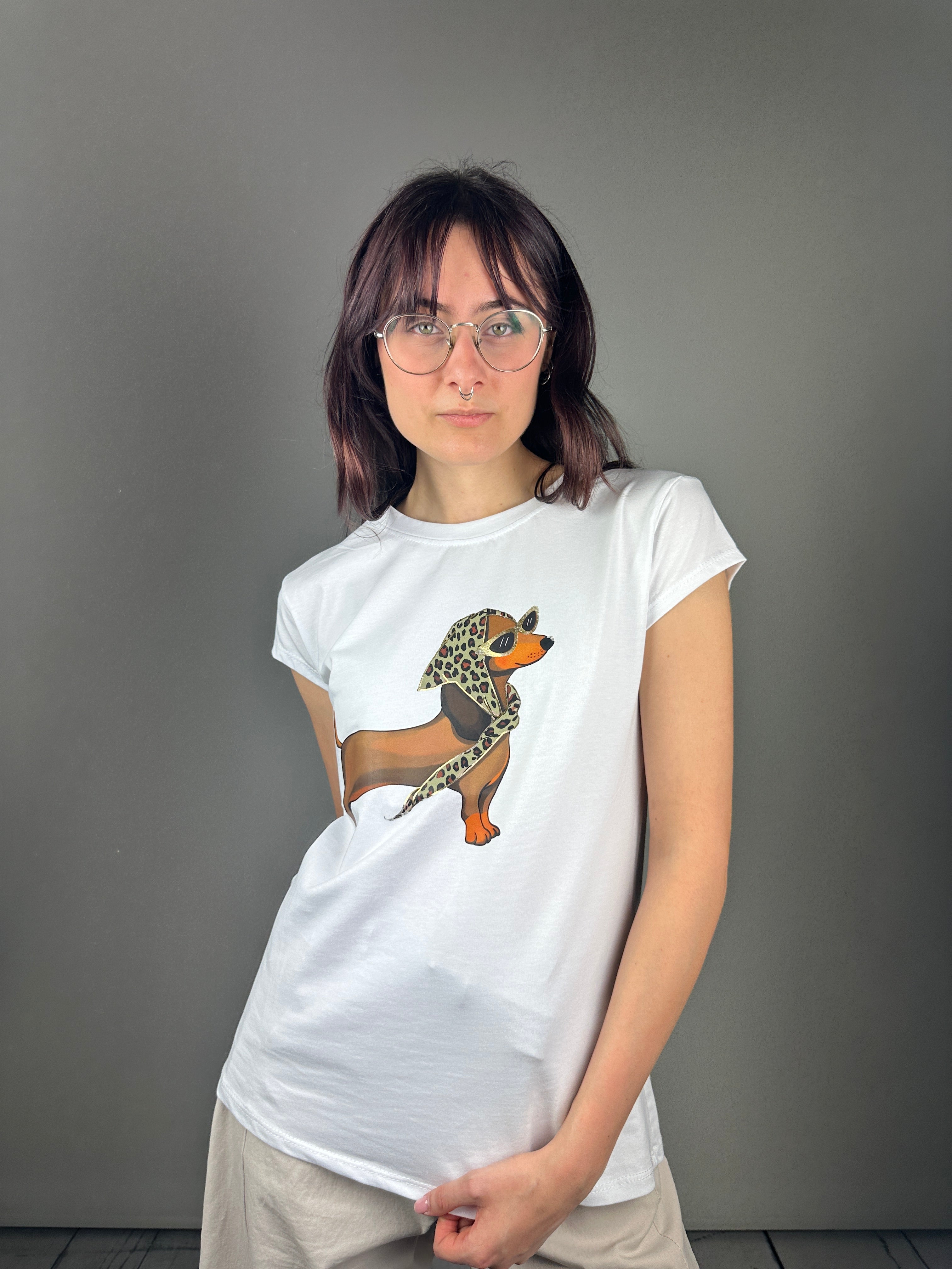 TSHIRT GLASSES DOG