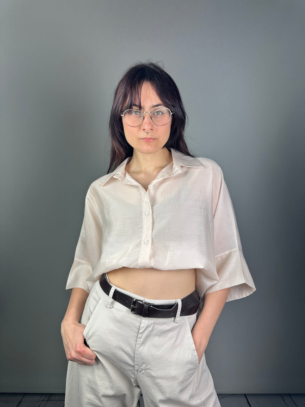 CAMICIA TENCEL UNITO
