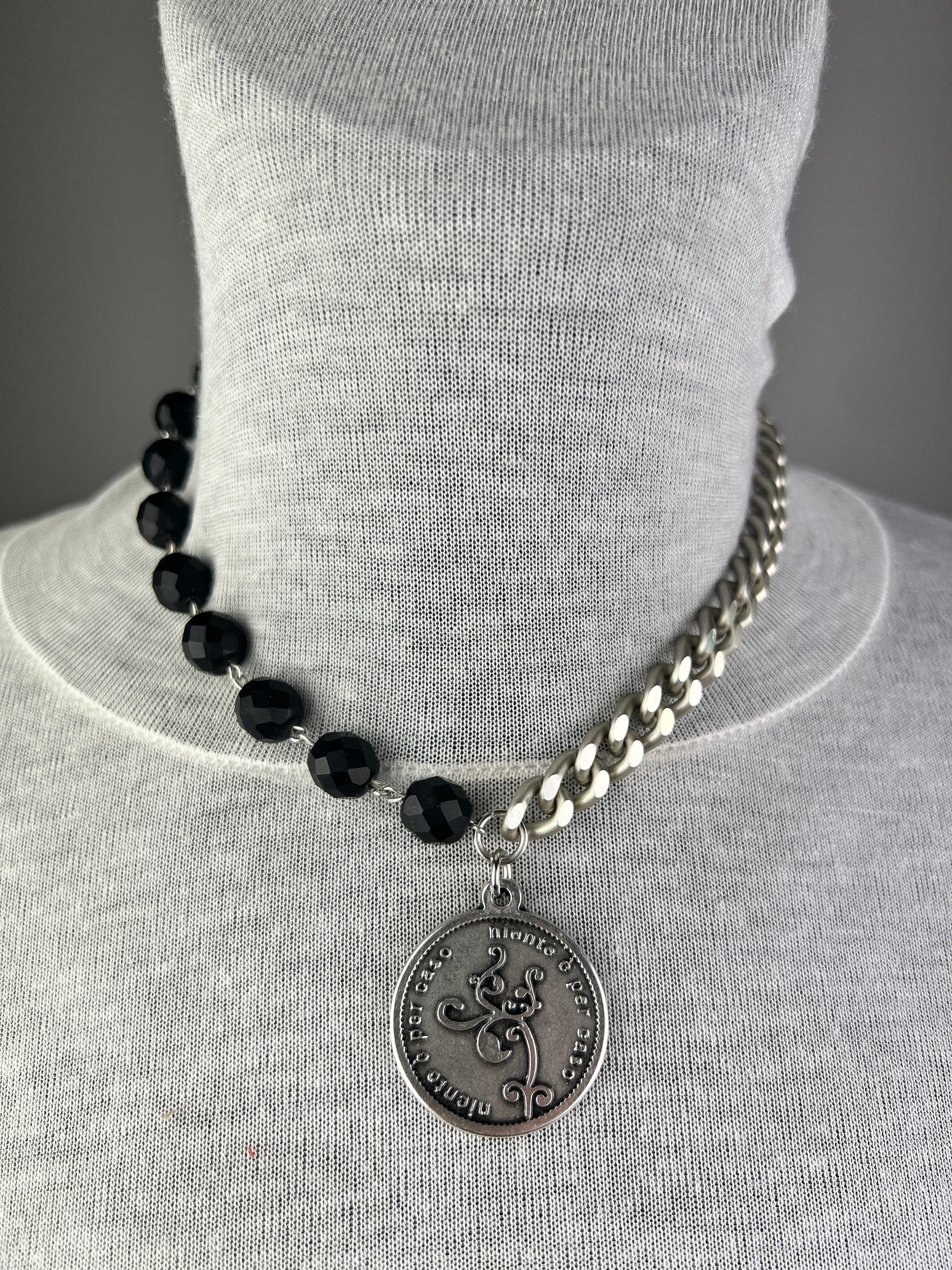 MOMI - COLLANA FRANCESCA CORTA MEDAGLIA