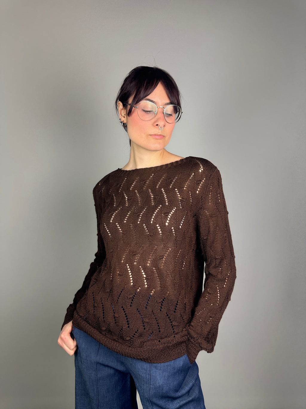 MAGLIA PIZZO NOCCIOLINO