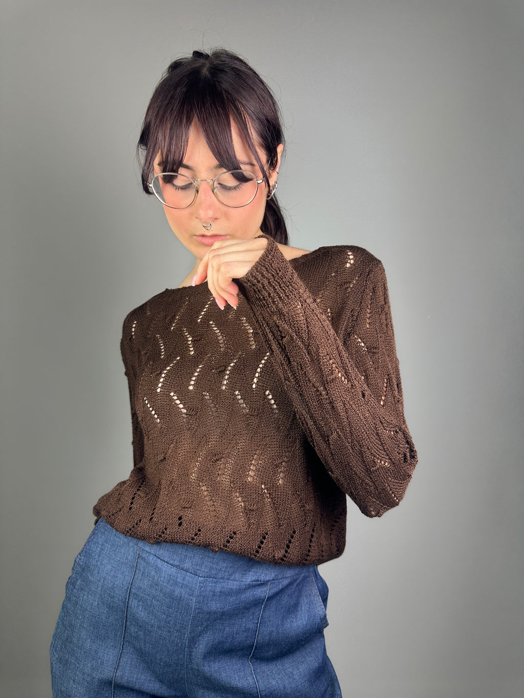 MAGLIA PIZZO NOCCIOLINO