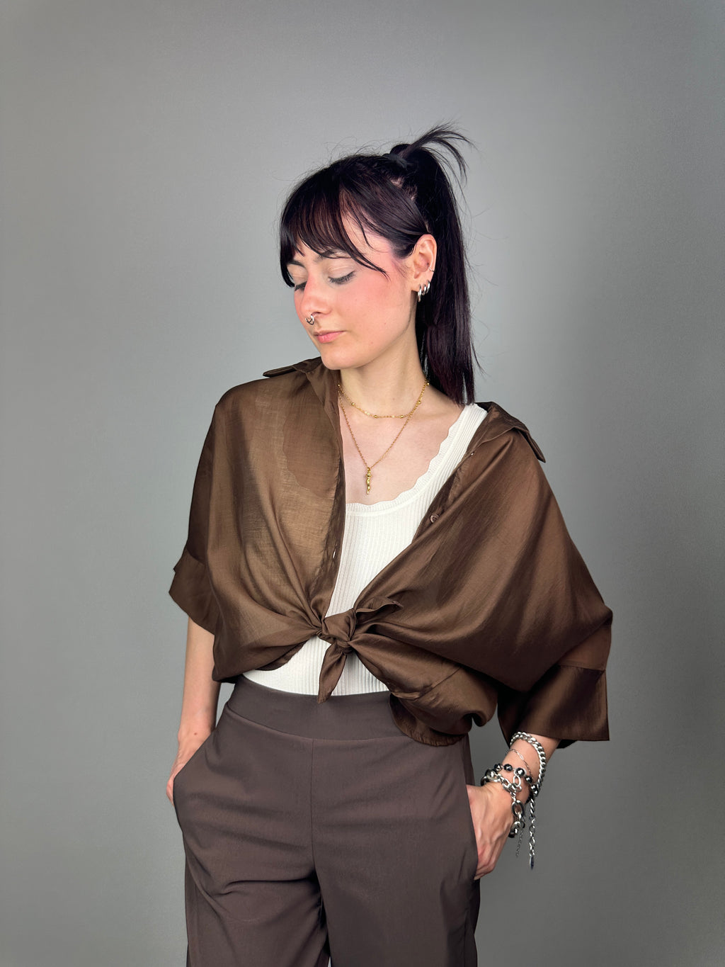 CAMICIA TENCEL UNITO