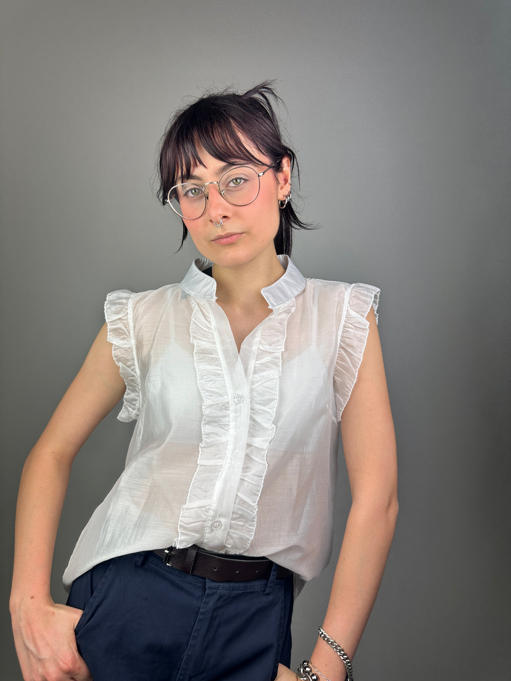 BLUSA TENCEL FRULLO