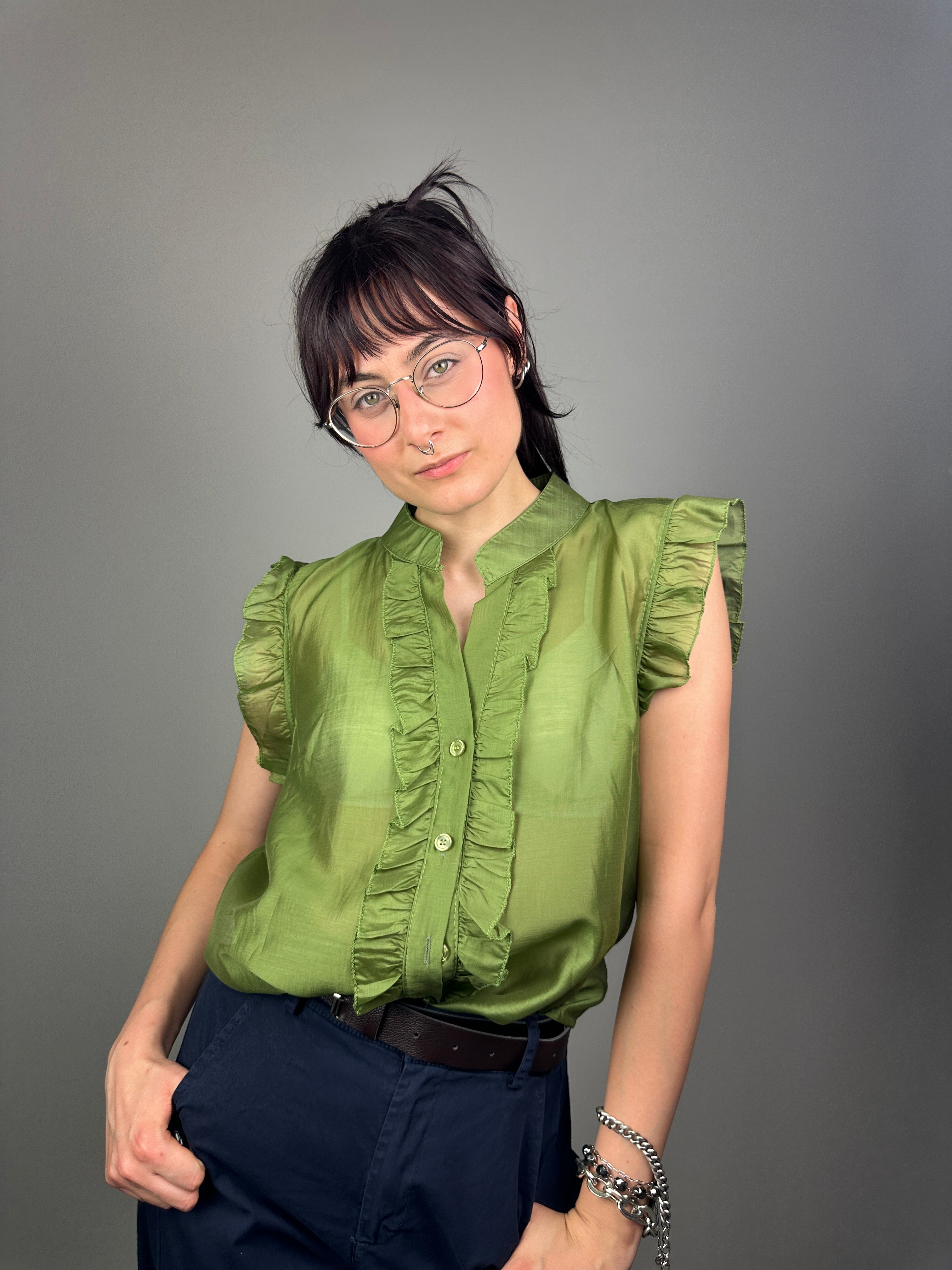 BLUSA TENCEL FRULLO