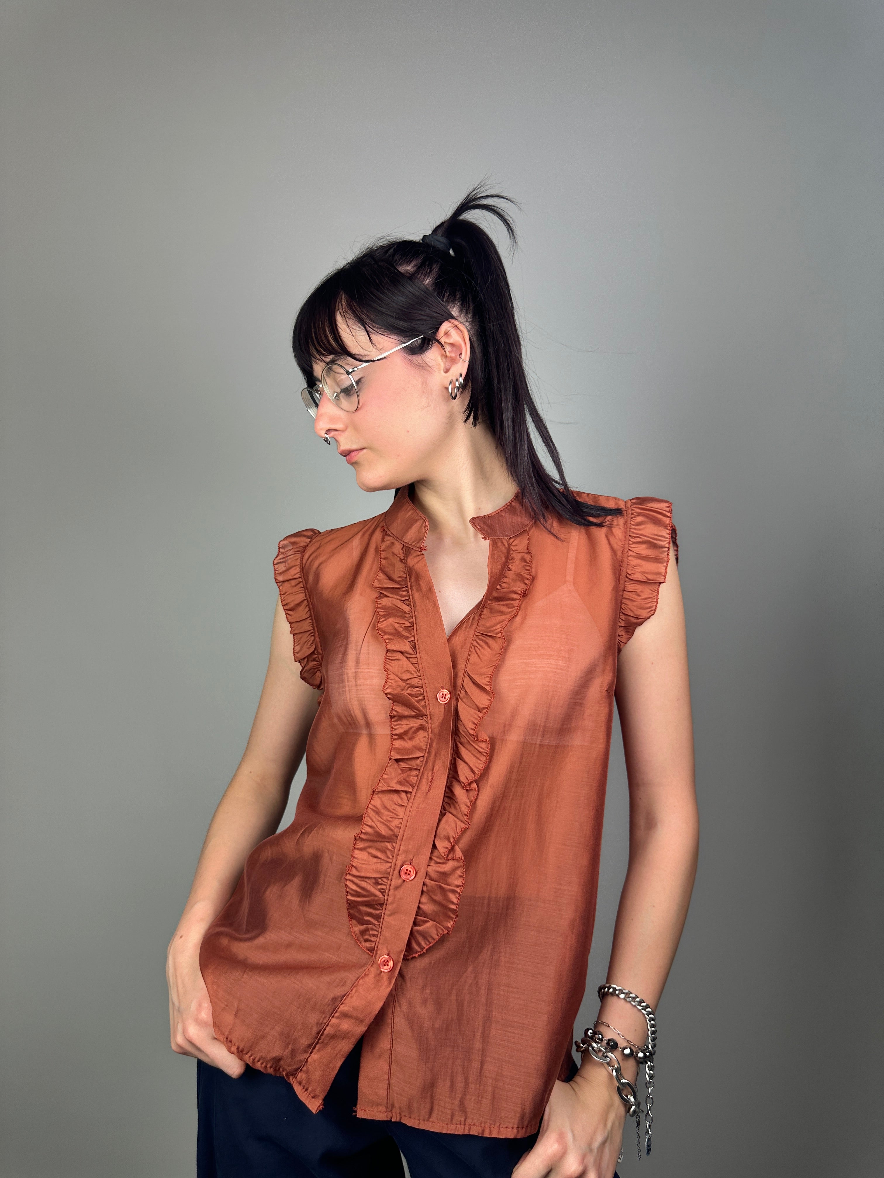 BLUSA TENCEL FRULLO