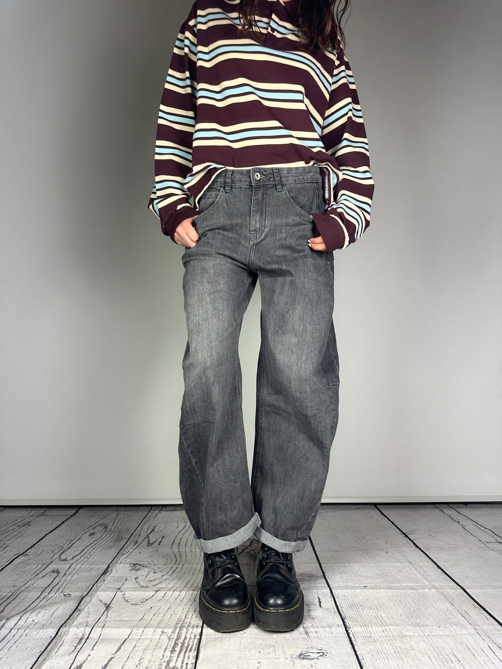 JEANS WASHED BARREL