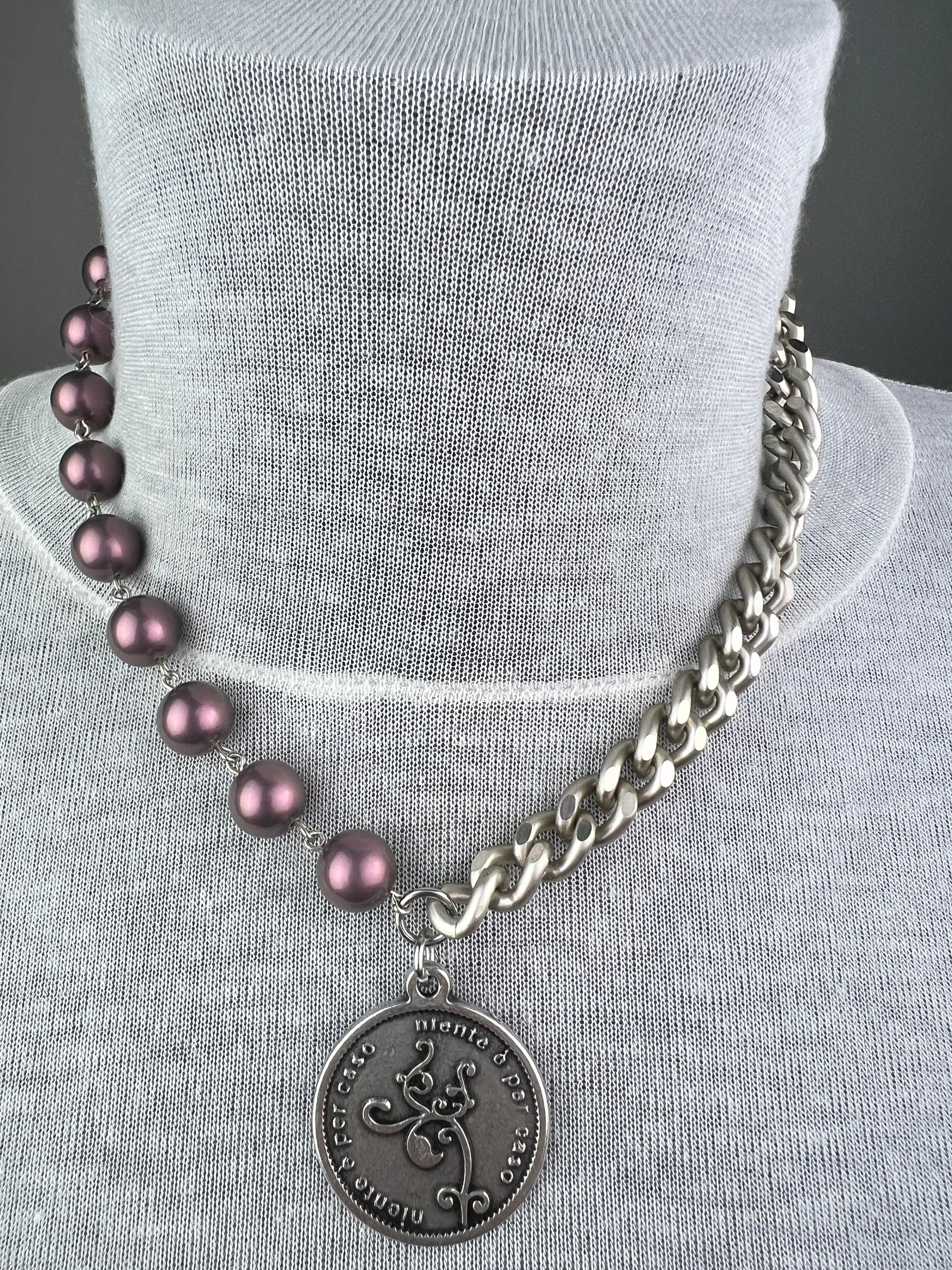 MOMI - COLLANA FRANCESCA CORTA MEDAGLIA