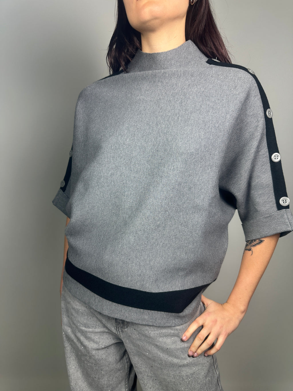 MAGLIA COCÒ BICOLOR