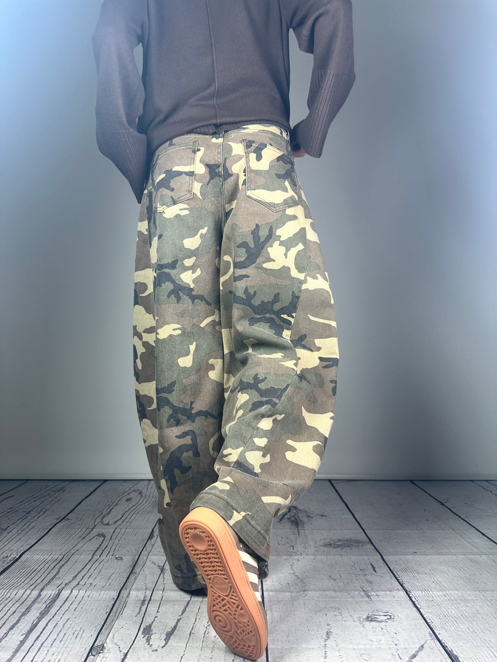 JEANS CAMOUFLAGE BARREL