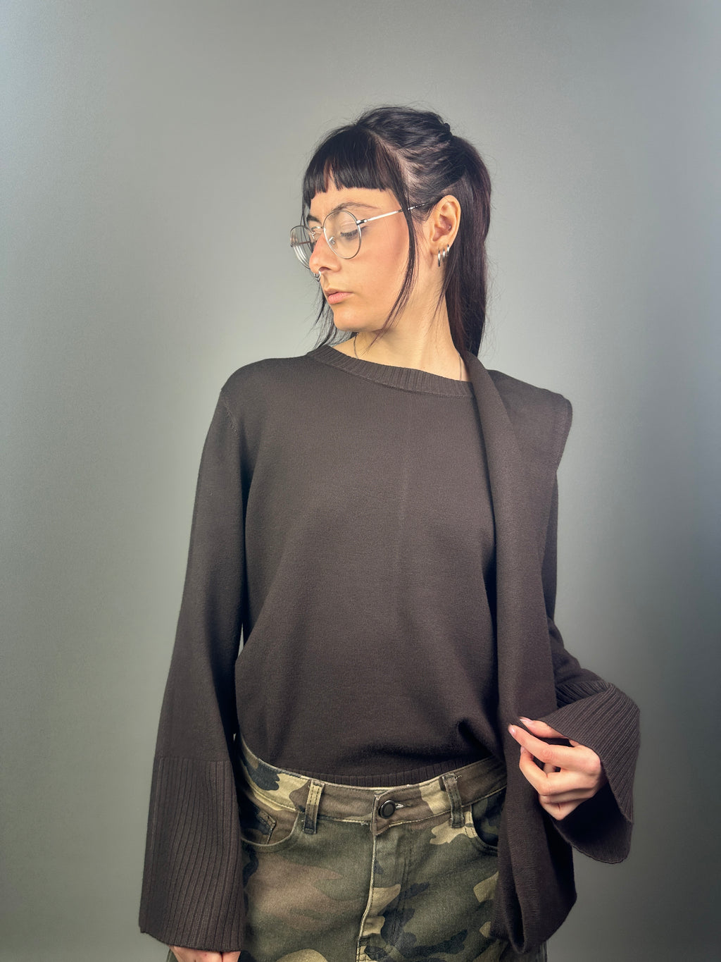 MAGLIA BIS CON SCIARPA