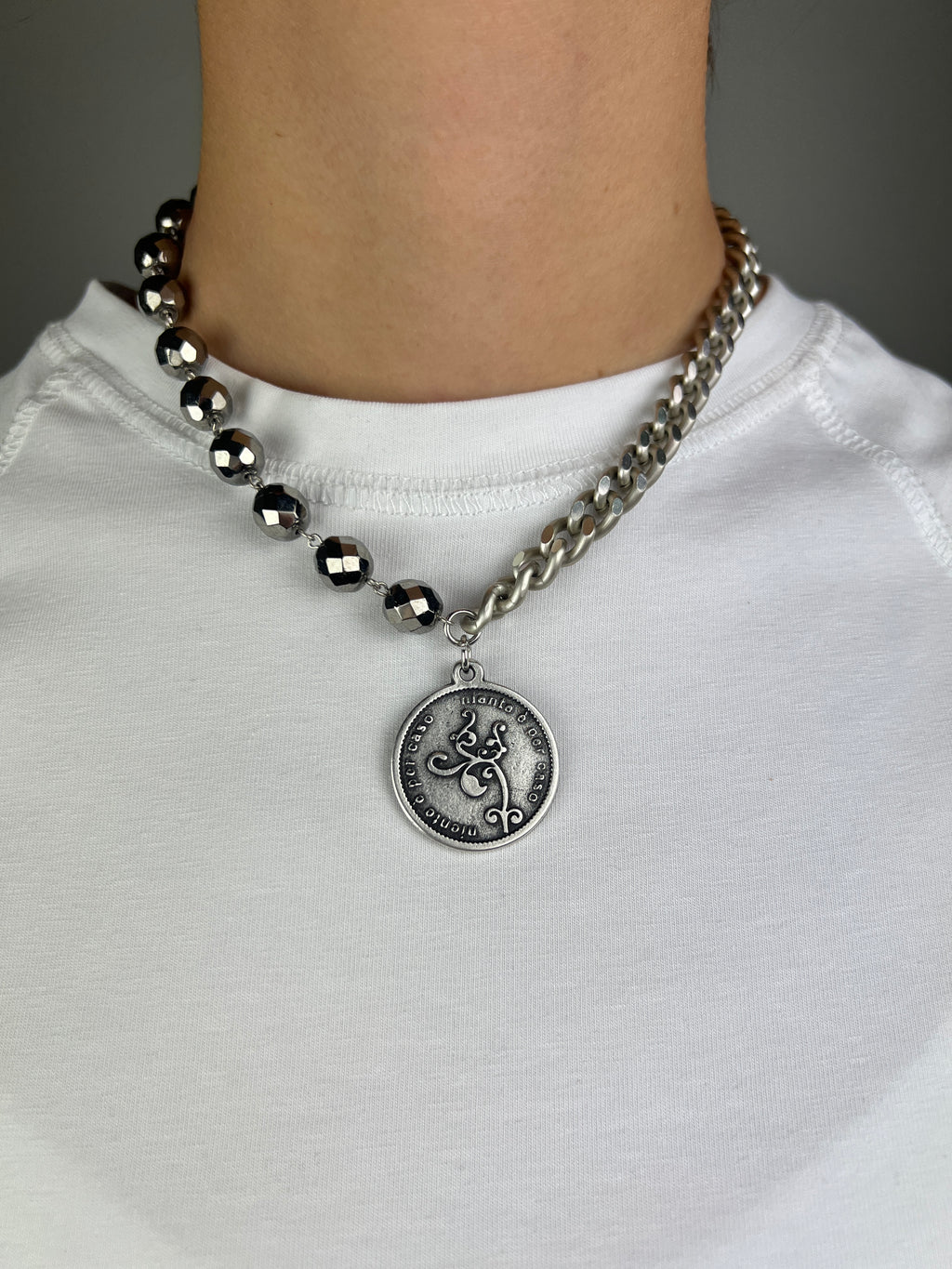 MOMI - COLLANA FRANCESCA CORTA MEDAGLIA