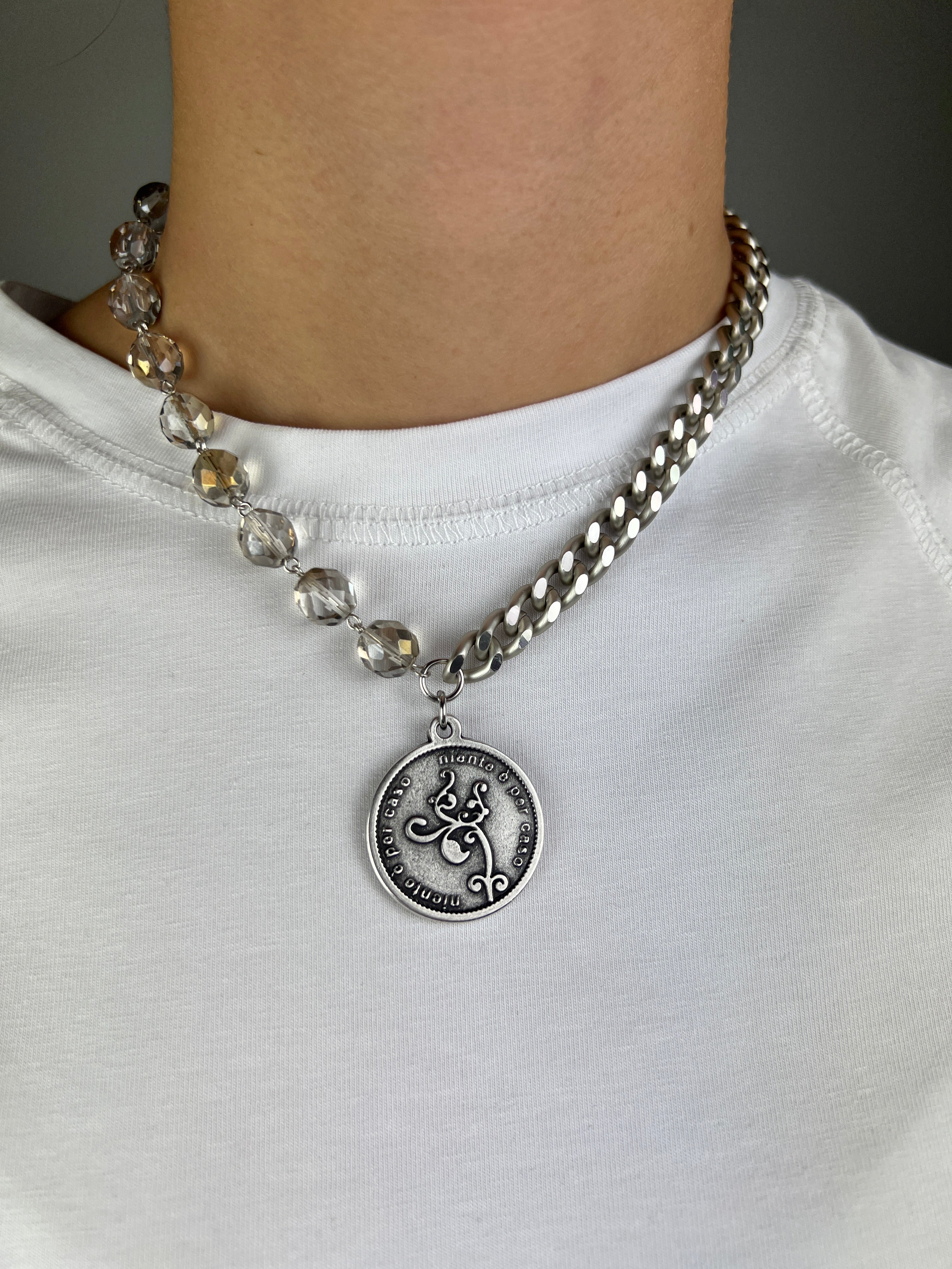MOMI - COLLANA FRANCESCA CORTA MEDAGLIA