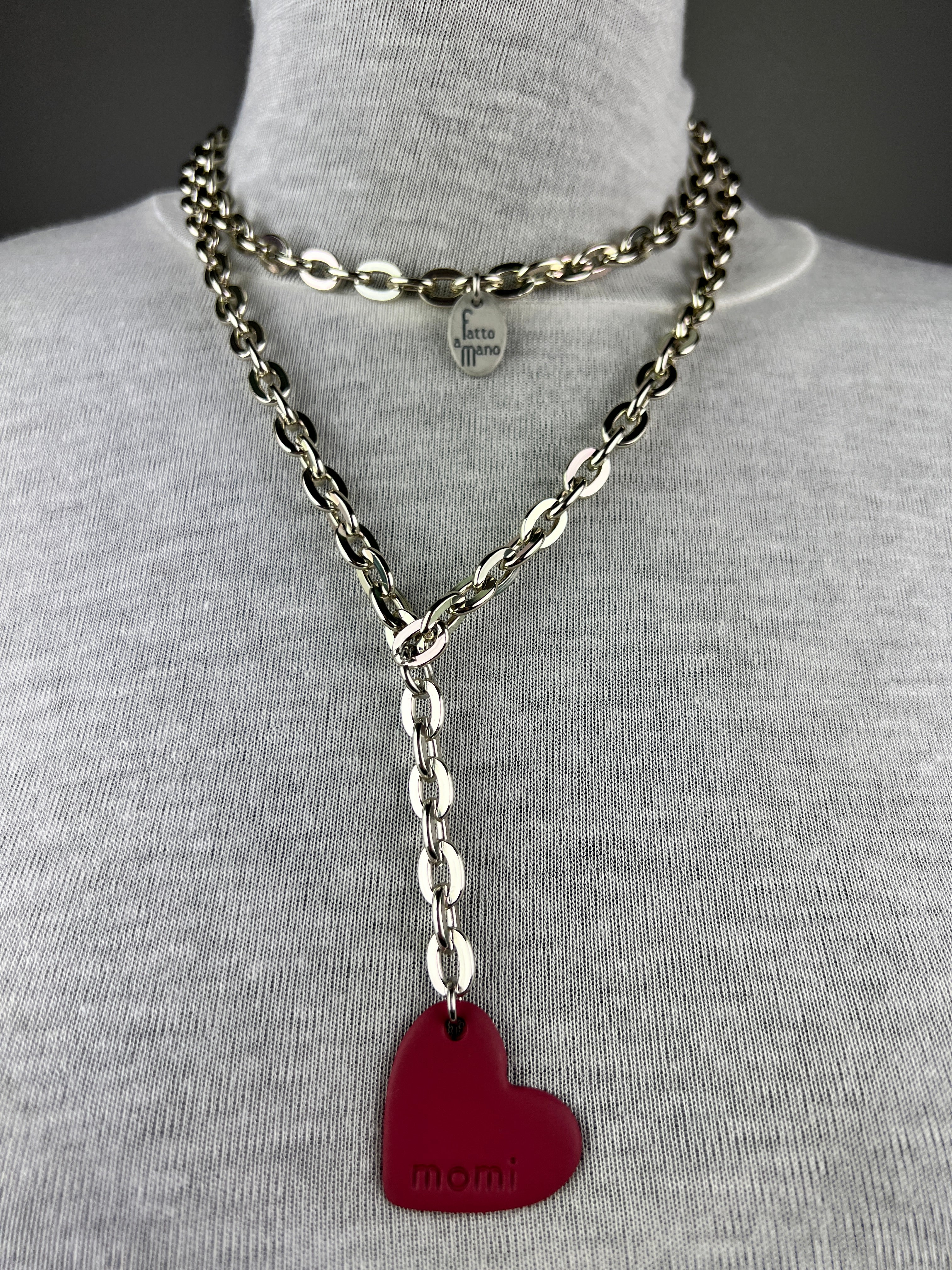 MOMI - COLLANA LUNGA CUORE TOUCH