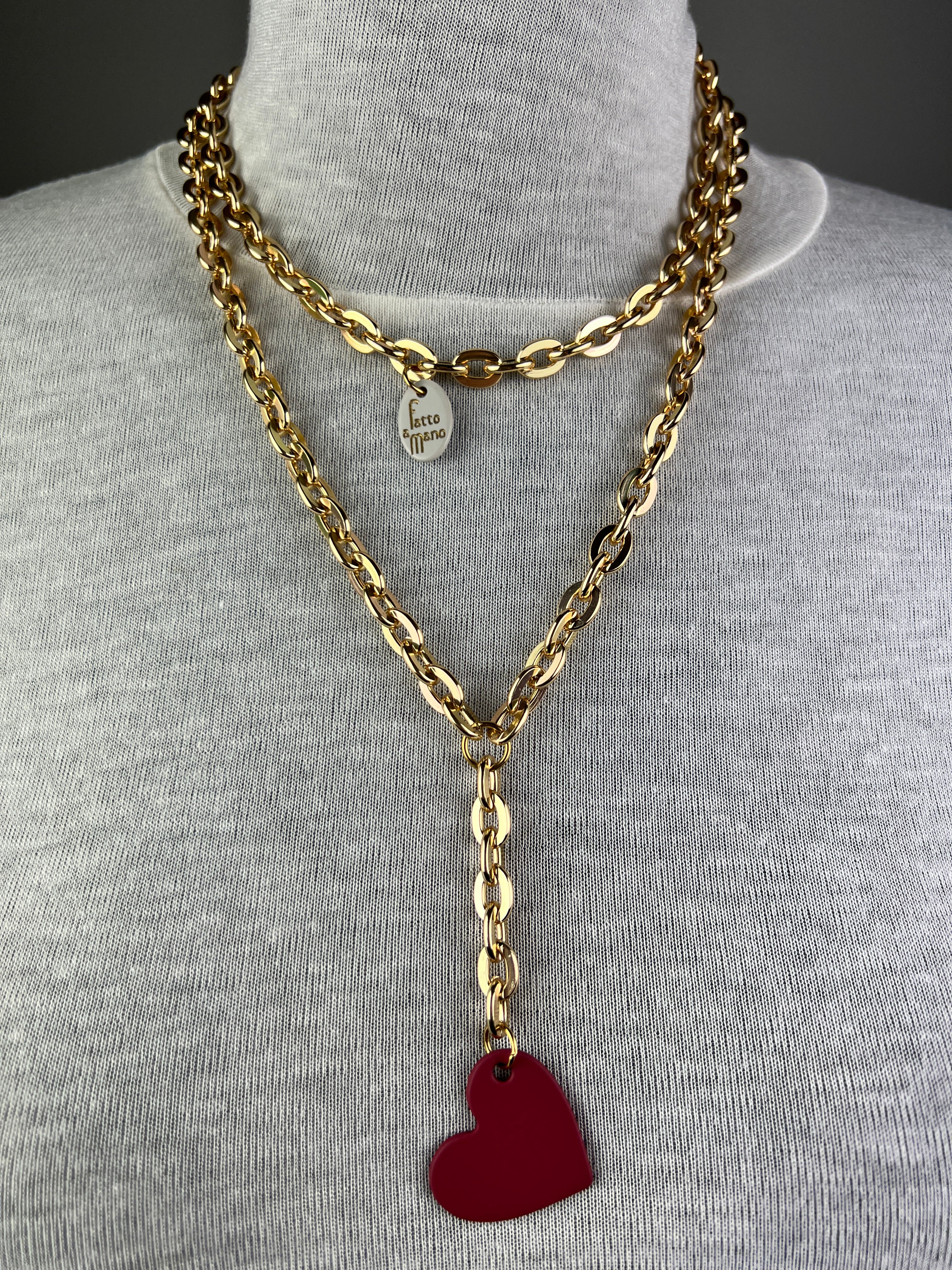 MOMI - COLLANA LUNGA CUORE TOUCH