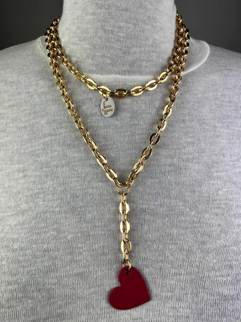 MOMI - COLLANA LUNGA CUORE TOUCH