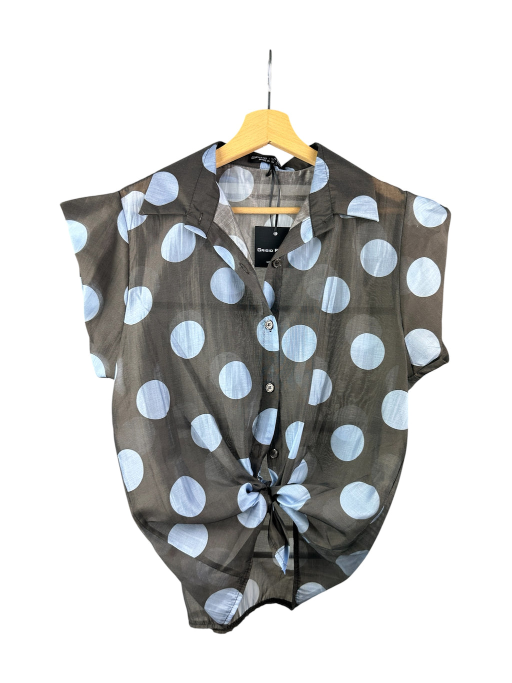 CAMICIA TENCEL BLOCK POIS