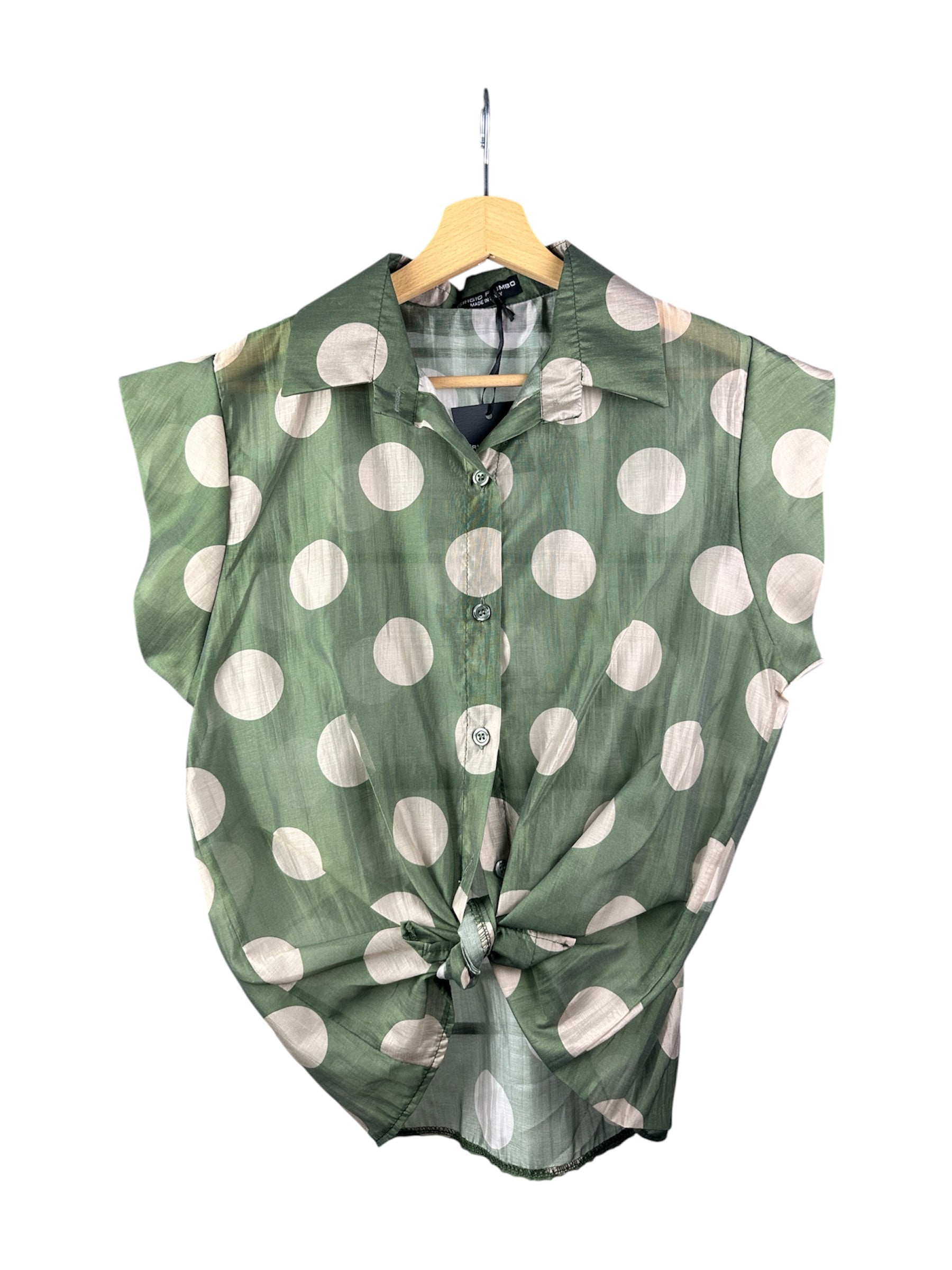 CAMICIA TENCEL BLOCK POIS