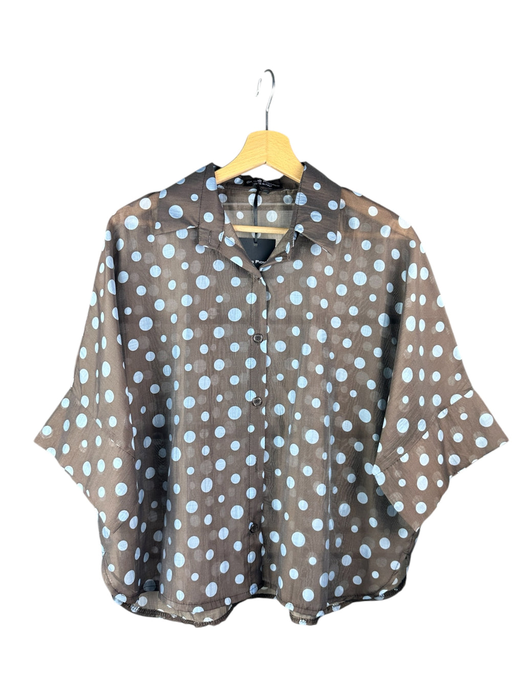 CAMICIA TENCEL POIS
