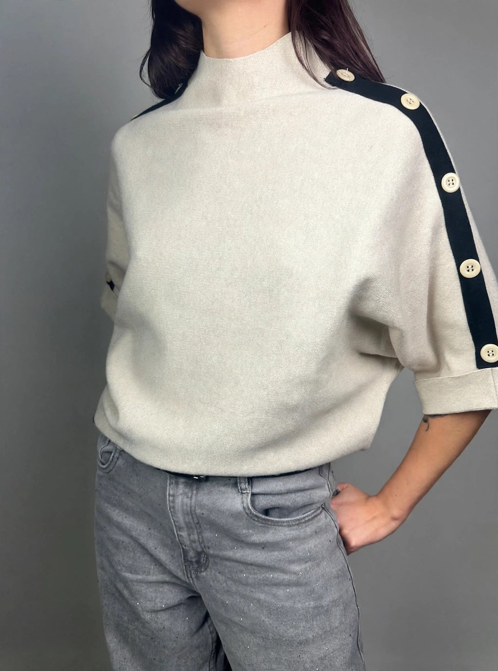 MAGLIA COCÒ BICOLOR